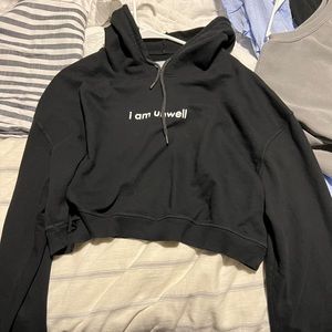 Call Her Daddy i am unwell cropped hoodie